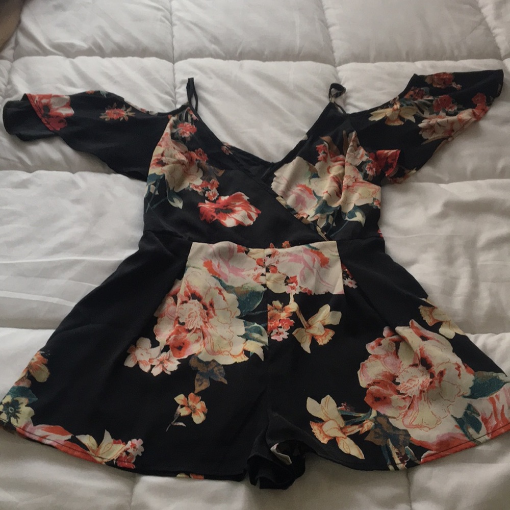 Band of Gypsies Floral Romper - Size Small